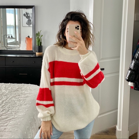 H&M Sweaters - Oversized striped sweater